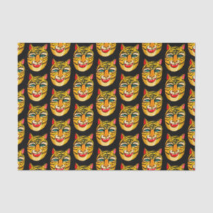 Mousseline Laugher Tiger Aquarelle Motif Tissu Papier