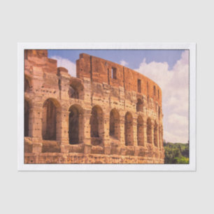 Mousseline Le Colisée Rome, Italie Papier Tissu