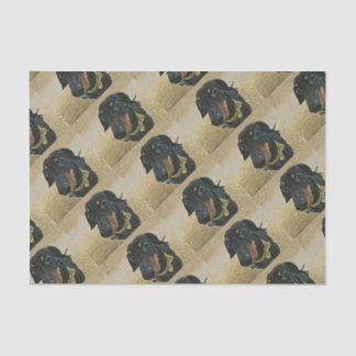 Mousseline LeBron le papier d'enveloppement Dachshund.