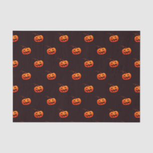 Mousseline Little Jack O'Lanterns 10lb Papier de tissus, blan