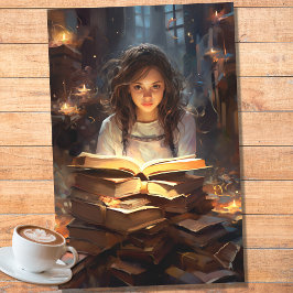 Mousseline Livres de lecture pour filles 1 papier de découpag