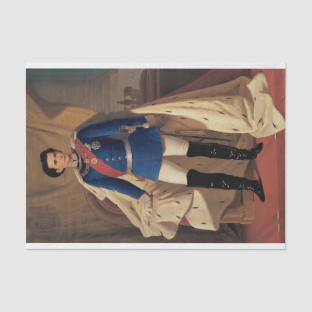 Mousseline Ludwig II - Découpage du papier de tissus (Recto)