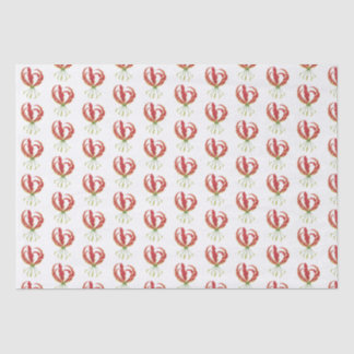 Mousseline Lys flamme Papier Tissu