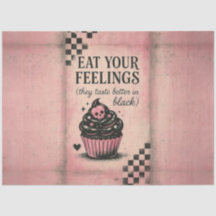 Mangez vos sentiments Cupcake - Papier de découpag