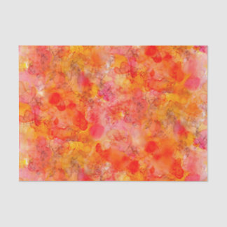 Mousseline marbre orange alcool encre de fabrication papier d