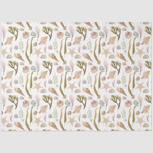 Mousseline Marine Life Series Design 5 Tissu Papier (Recto)
