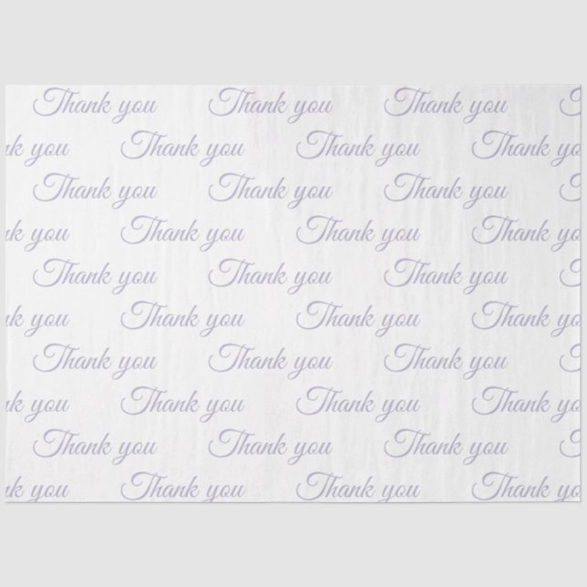 Mousseline Merci Papier cadeau  (Recto)