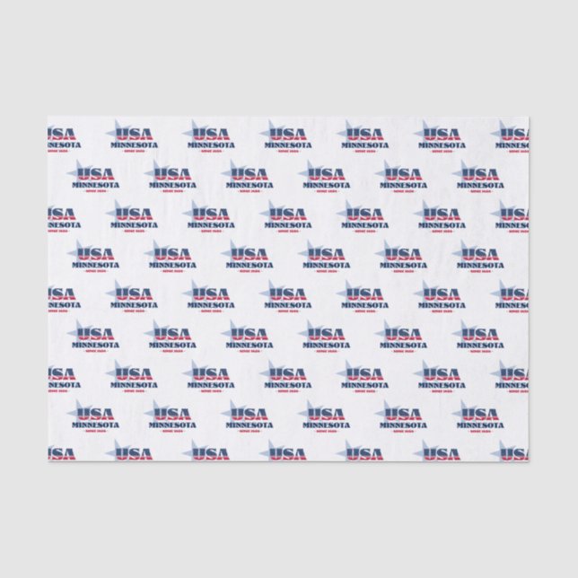 Mousseline Minnesota State Pride papier de tissus (Recto)