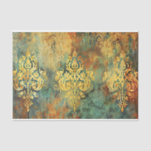 Mousseline Mobilier rustique Damask Découpage Papier Tissu