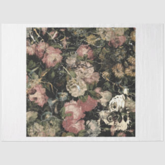 Mousseline Moody Flowers Tissus Papier