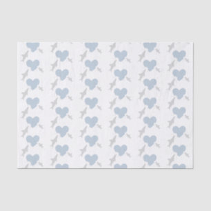 Mousseline Morsures cardiaques et requins Papier de tissus