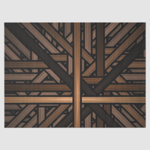 Mousseline Motif bois Design Découpage Papier de tissus
