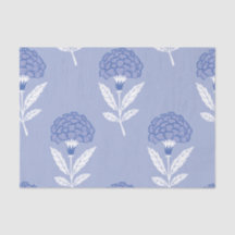 Motif de fleurs bleues sans couture papier