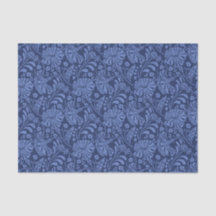 Motif de fleurs bleues sans couture papier
