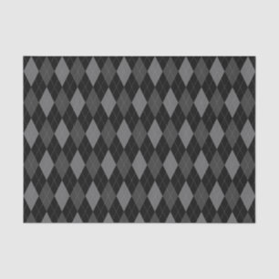 Mousseline Motif gris et noir sur papier de tissus