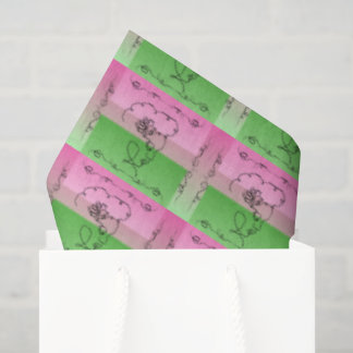 Mousseline Mouchoir en papier Flowing Beauty Roselle