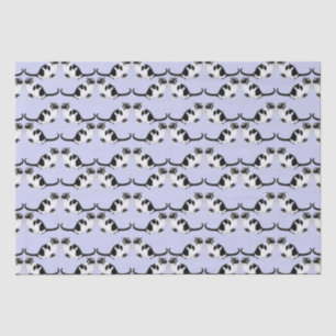 Mousseline Moxie le papier de tissus noir et blanc de Tuxedo 