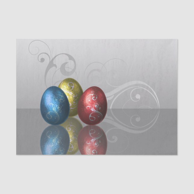 Mousseline OEufs de Pâques - Papier Tissu (Recto)