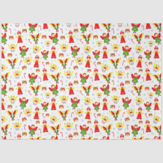 Mousseline Ornement de Noël drôle anges papier de tissu