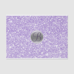 Mousseline Papier à en-tête monogramme pailleté scintillant v