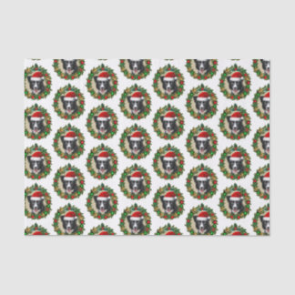 Mousseline Papier à mouchoirs pour chiens de Noël Collie