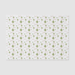 Mousseline Papier à papier à papier à motif de poulet vert et