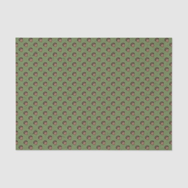 Mousseline Papier à tissus à motifs de maïs vert (Recto)