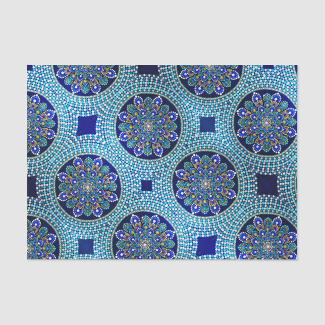 Mousseline Papier bleu royal (Recto)