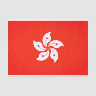 Mousseline Papier cadeau Drapeau Hong Kong