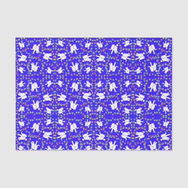 Mousseline Papier cadeau Hanoukka pour éléphant blanc mou (Recto)