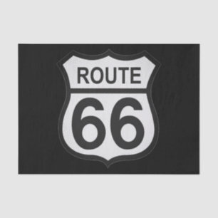Mousseline Papier cadeau Route 66