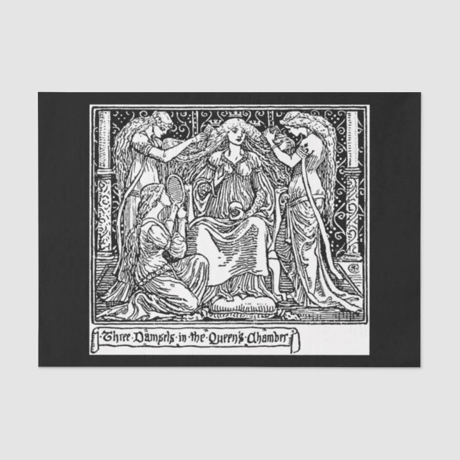 Mousseline Papier de découpage 10"x15" - Walter Crane 24 (Recto)