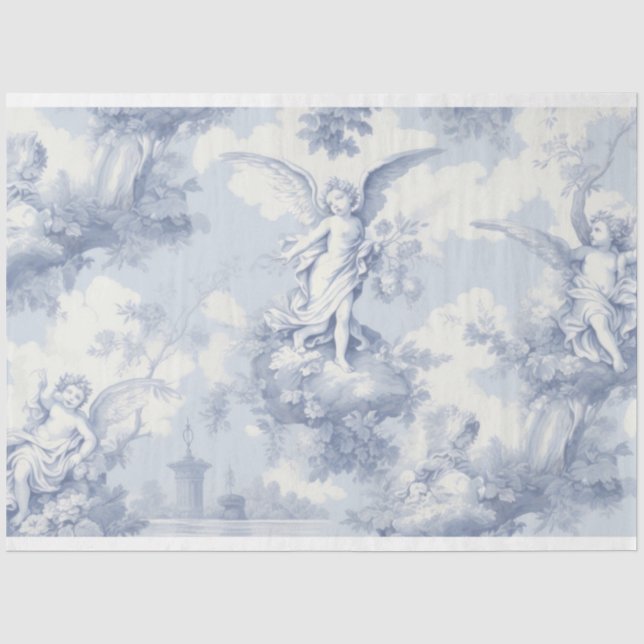 Mousseline Papier de découpage Angel Toile (Recto)