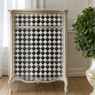 Mousseline Papier de découpage damier arlequin texturé d'Alic