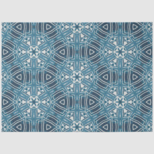 Mousseline Papier de découpage de meubles Indigo africains