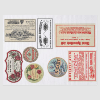 Mousseline Papier de Decoupage d'éléments d'étiquette de