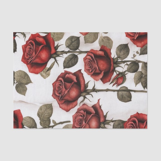 Mousseline Papier de découpage en marbre rose rouge (Recto)