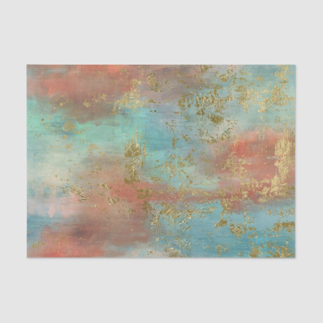 Mousseline Papier de découpage fin or (Recto)