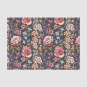 Mousseline Papier de découpage Fleurs roses exquis pour Artis