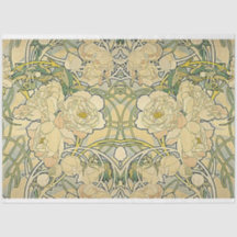 Papier de découpage floral Art nouveau