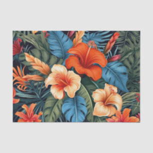 Mousseline Papier de découpage floral tropical - Fleurs vibra