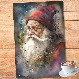 Mousseline Papier de découpage Old Man Père Noël 1