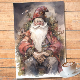 Mousseline Papier de découpage Old Man Père Noël 3