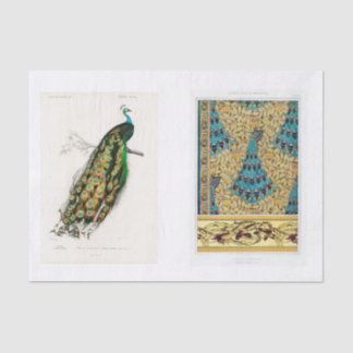 Mousseline Papier de découpage Peacock