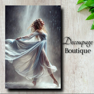 Mousseline Papier de découpage photo de danseur sous la lumiè