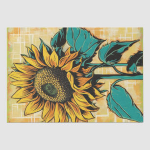 Mousseline Papier de découpage Pop Art Sunflower