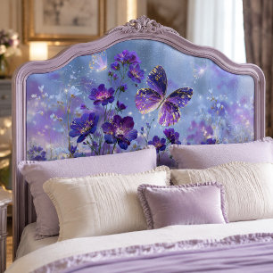 Mousseline Papier de découpage Prairie Papillon Violet Doré
