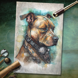 Mousseline Papier de découpage Steampunk Pit Bull 3
