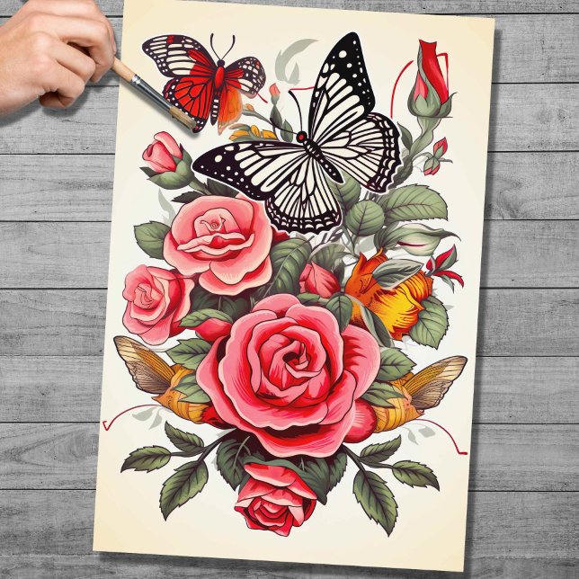 Mousseline Papier de découpage Tatouage 3 (Créateur téléchargé)