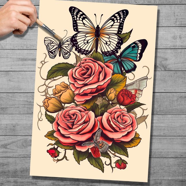 Mousseline Papier de découpage Tatouage 4 (Créateur téléchargé)